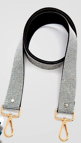 silver/blk pursestrap