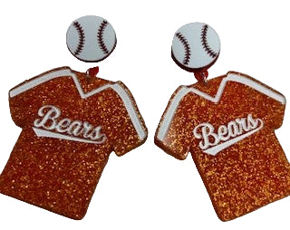 Base jersey earrings