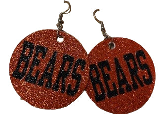 circle bears earrings