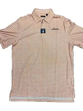 orange check polo