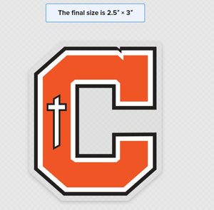 Clear C sticker