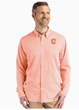Mens gingham dress shirt