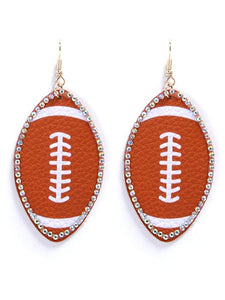 Fball rhinestone earrings
