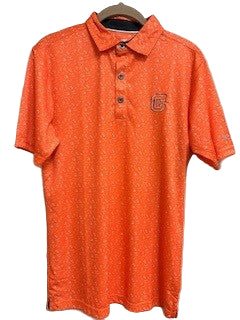 football print polo
