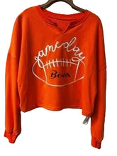 Football Notched Neck Sweatshirt
