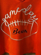 Football Notched Neck Sweatshirt