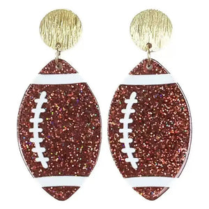 Glitter Fball earrings