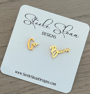 Go Bears earrings