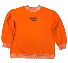 Ladies Orange Dot Sweatshirt