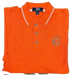 pique polo with trim