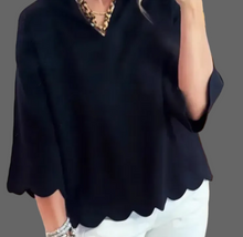 scallop hem top