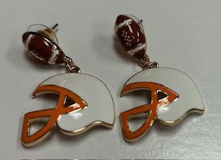 small helmet earrings