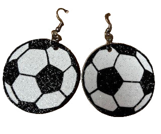 soccer earrings